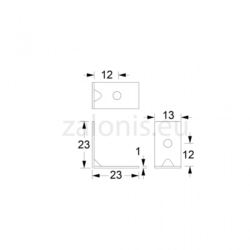 ΓΩΝΙΑ 23x23x13 / ΓΑΛΒΑΝΙΖΕ ΜΕΤΑΛΛΙΚΕΣ ΓΩΝΙΕΣ ΕΠΙΠΛΩΝ